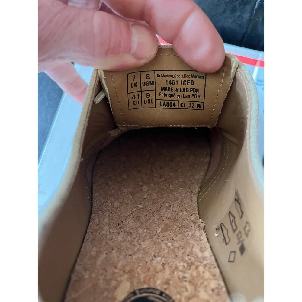 Dr. Martens 1461 Iced Suede‎ Oxford  Parchment Beige